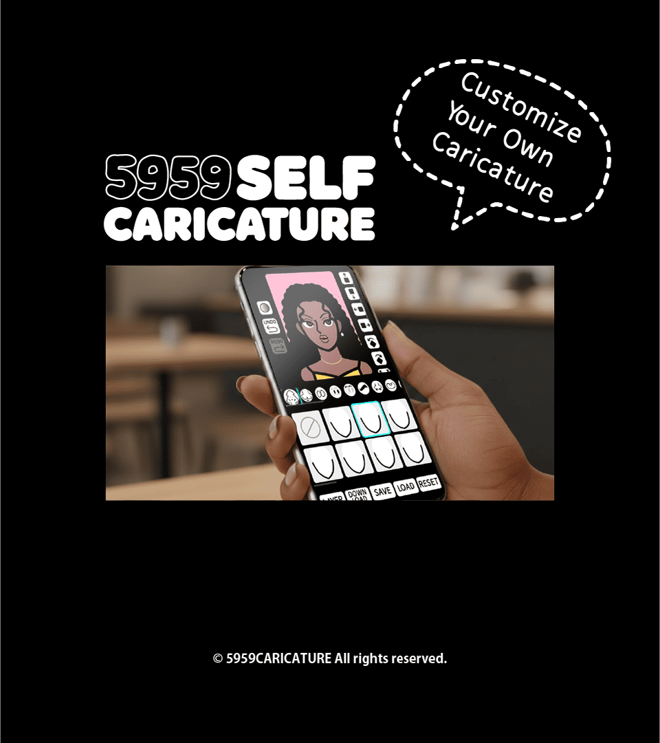 캐리커쳐 앱 열기